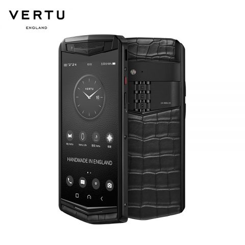 VERTU 纬图 ASTER P 哥特系列商务手机智能双卡双待 全网通4G 高端特色手机 鳄鱼皮 玄铁黑