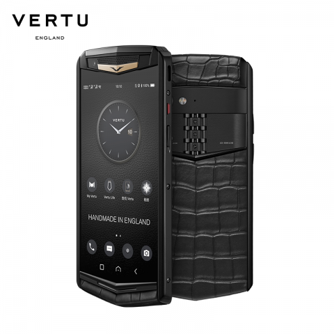 VERTU 纬图 ASTER P 哥特系列商务手机智能双卡双待 全网通4G 高端特色手机 鳄鱼皮 炫目金