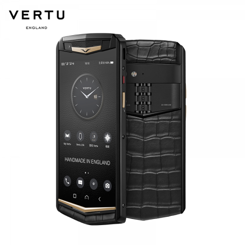 VERTU 纬图 ASTER P 哥特系列商务手机智能双卡双待 全网通4G 高端特色手机 鳄鱼皮 夺目金