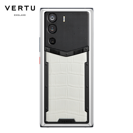 VERTU纬图WEB3.0 5G手机 凝脂白鳄鱼皮 一机双系统 高通骁龙8 Gen1处理器