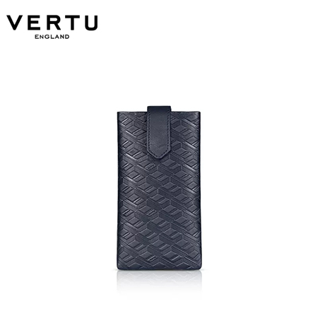 VERTU Vertissimo压纹竖款牛皮手机包适用META/iVERTU手机皮套