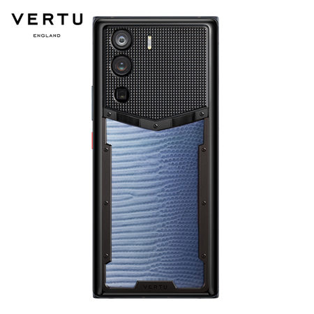 VERTU纬图WEB3.0 5G手机 深邃蓝蜥蜴皮 18GB+1T 高通骁龙8 Gen1处理器 安全加密通话