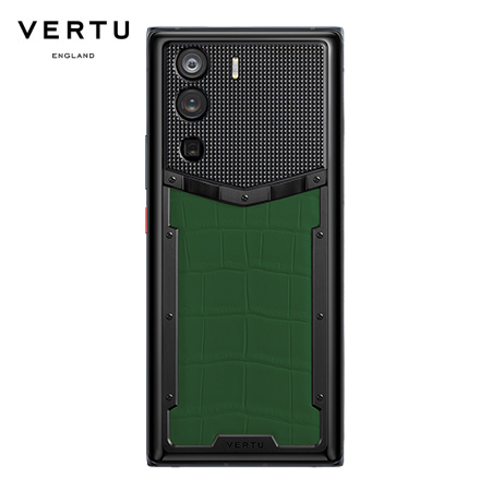 VERTU纬图WEB3.0 5G手机 竹青绿鳄鱼皮 一机双系统 高通骁龙8 Gen1处理器