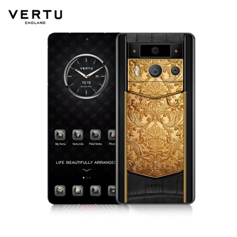 【新品高定】VERTU纬图 METAVERTU2 高奢定制AI手机双模型黄金雕花web3商务隐私加密手机